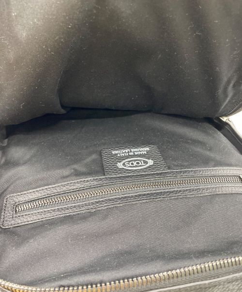 TOD'S（トッズ）TOD'S (トッズ) レザーリュック ブラックの古着・服飾アイテム