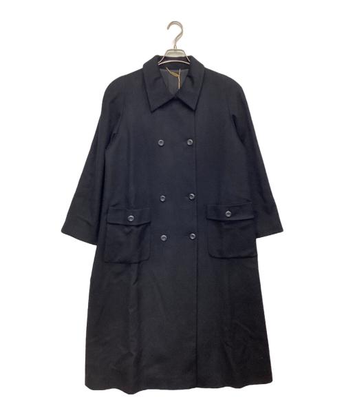 Cathelin（カトラン）Cathelin (カトラン) カシミヤコート ブラック サイズ:9ARの古着・服飾アイテム