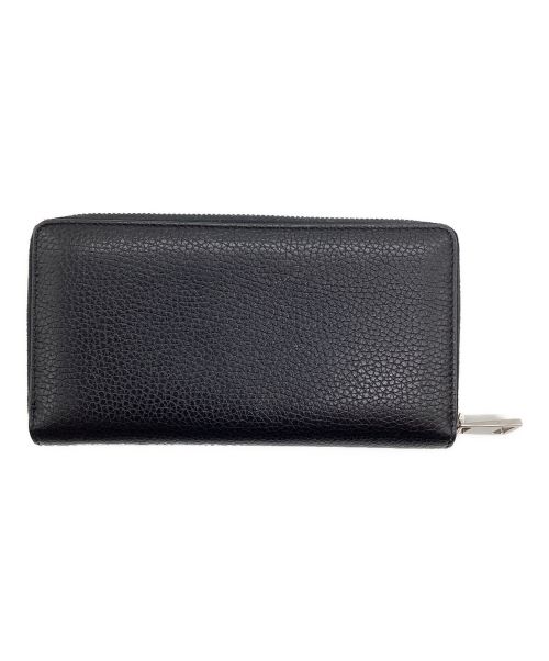 GUCCI（グッチ）GUCCI (グッチ) GGメタル　ラウンド長財布 ブラックの古着・服飾アイテム