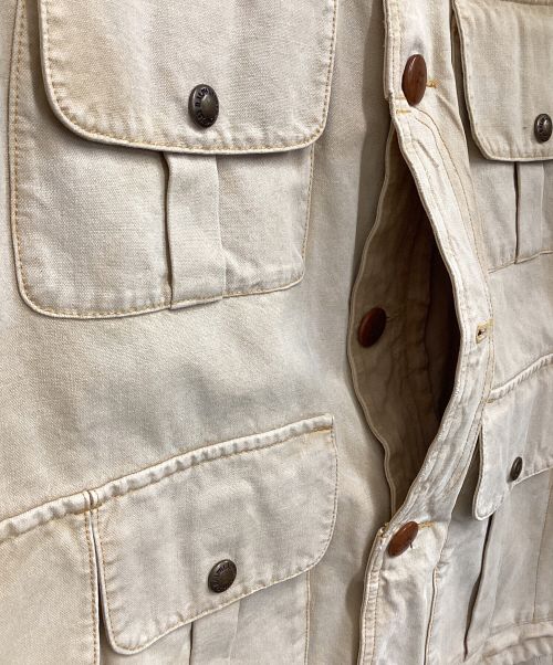 POLO RALPH LAUREN（ポロ・ラルフローレン）POLO RALPH LAUREN (ポロ・ラルフローレン) ダックハンティングジャケット ベージュ サイズ:Mの古着・服飾アイテム