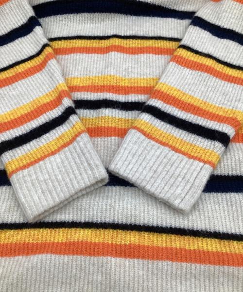 son of the cheese（（サノバチーズ））son of the cheese (サノバチーズ) Border Polo（ボーダー ポロ）ニット ベージュ サイズ:Lの古着・服飾アイテム