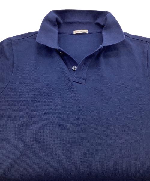 MONCLER（モンクレール）MONCLER (モンクレール) MAGLIA POLO MANICA CORTA（マリア ポロ マニカ クルト）ポロシャツ ブルー サイズ:Sの古着・服飾アイテム