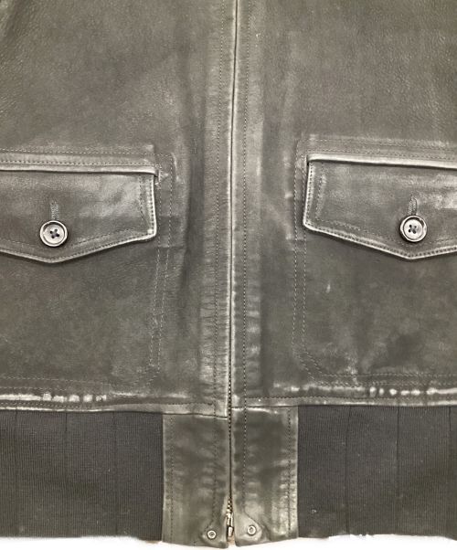 Rags McGREGOR（ラグスマックレガー）Rags McGREGOR (ラグスマックレガー) レザージャケット ブラック サイズ:Sの古着・服飾アイテム