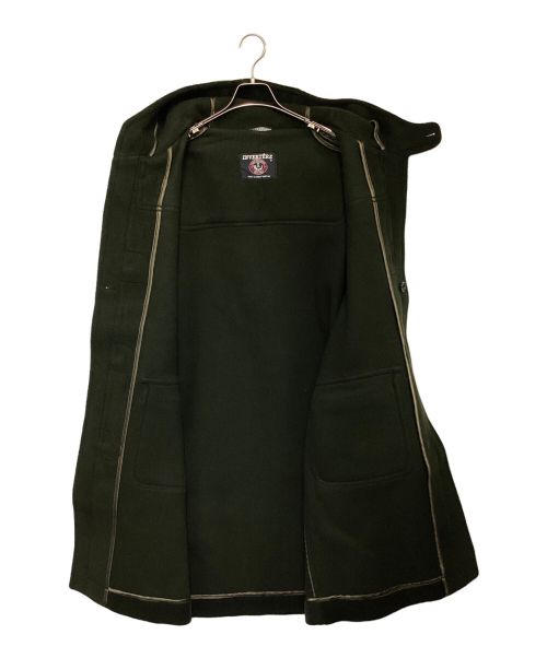 INVERTERE（インバーティア）INVERTERE (インバーティア) ヘリンボーン ダッフルコート グリーン サイズ:表記無の古着・服飾アイテム