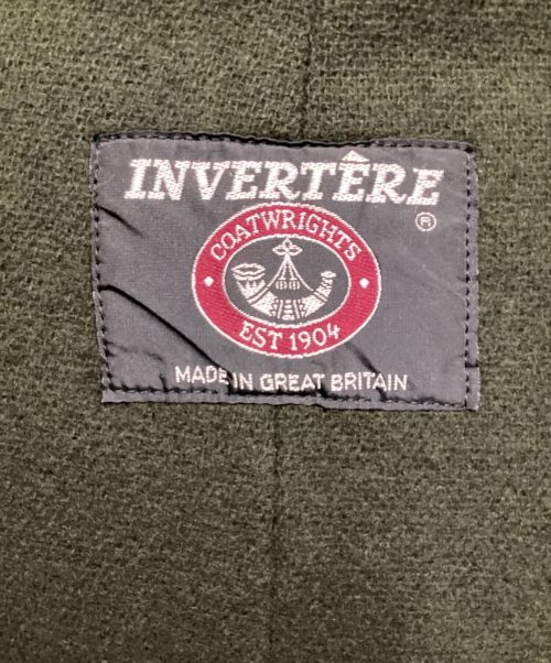 INVERTERE（インバーティア）INVERTERE (インバーティア) ヘリンボーン ダッフルコート グリーン サイズ:表記無の古着・服飾アイテム