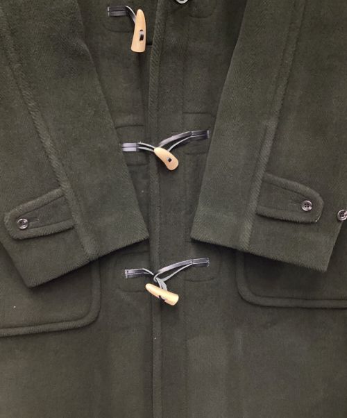 INVERTERE（インバーティア）INVERTERE (インバーティア) ヘリンボーン ダッフルコート グリーン サイズ:表記無の古着・服飾アイテム