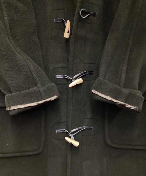 INVERTERE（インバーティア）INVERTERE (インバーティア) ヘリンボーン ダッフルコート グリーン サイズ:表記無の古着・服飾アイテム