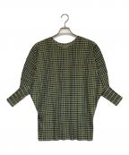 PLEATS PLEASEプリーツプリーズ）の古着「カットソー」｜グリーン