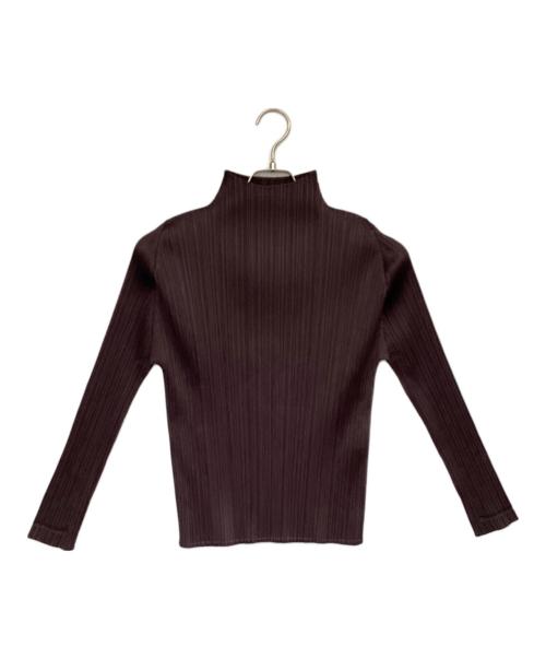 PLEATS PLEASE（プリーツプリーズ）PLEATS PLEASE (プリーツプリーズ) カットソー ブラウン サイズ:3の古着・服飾アイテム
