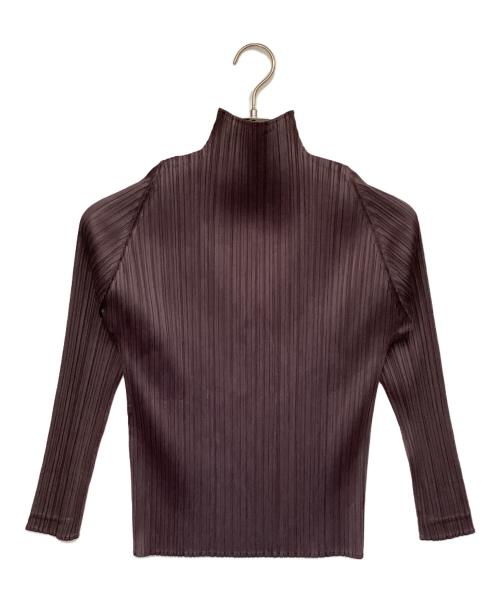 PLEATS PLEASE（プリーツプリーズ）PLEATS PLEASE (プリーツプリーズ) カットソー ブラウン サイズ:3の古着・服飾アイテム