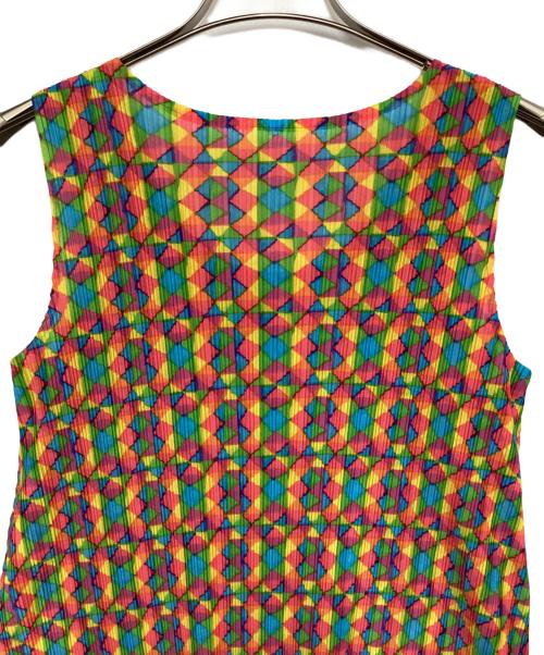 PLEATS PLEASE（プリーツプリーズ）PLEATS PLEASE (プリーツプリーズ) ノースリーブカットソー マルチカラー サイズ:3の古着・服飾アイテム