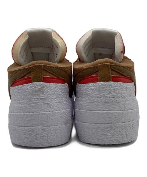 NIKE（ナイキ）NIKE (ナイキ) sacai (サカイ) BLAZER LOW（ブレザー ロー）スニーカー ホワイト×ブラウン サイズ:25cmの古着・服飾アイテム