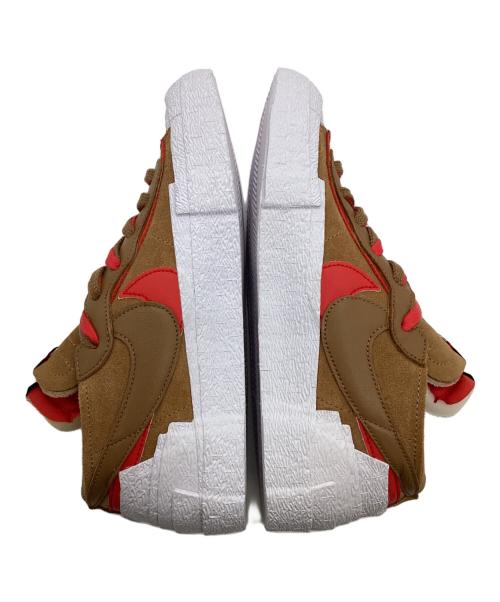 NIKE（ナイキ）NIKE (ナイキ) sacai (サカイ) BLAZER LOW（ブレザー ロー）スニーカー ホワイト×ブラウン サイズ:25cmの古着・服飾アイテム