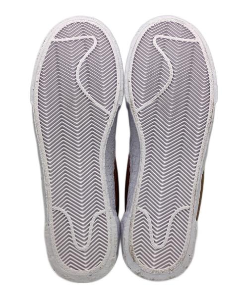 NIKE（ナイキ）NIKE (ナイキ) sacai (サカイ) BLAZER LOW（ブレザー ロー）スニーカー ホワイト×ブラウン サイズ:25cmの古着・服飾アイテム