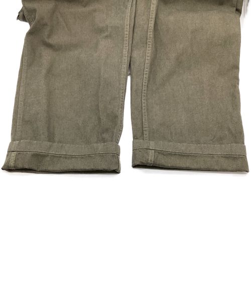 NIGEL CABOURN（ナイジェルケーボン）NIGEL CABOURN (ナイジェルケーボン) LYBRO DUNGAREE CO BR TW（リブロ ダンガリー コットン ブロークン ツイル）オーバーオール グリーン サイズ:46の古着・服飾アイテム