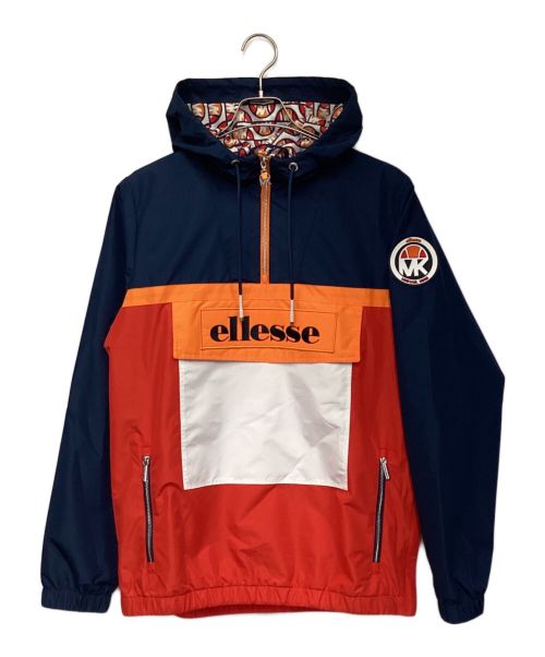 MICHAEL KORS（マイケル・コース）MICHAEL KORS (マイケルコース) ellesse (エレッセ) ハーフジップブルゾン レッド×ネイビー サイズ:Sの古着・服飾アイテム