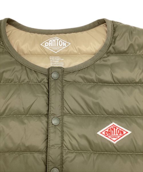 DANTON（ダントン）DANTON (ダントン) インナー ダウン クルーネック ジャケット グリーン サイズ:34の古着・服飾アイテム