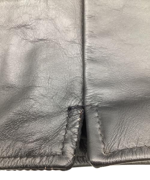 Schott（ショット）Schott (ショット) レザーベスト 424V ブラック サイズ:Lの古着・服飾アイテム