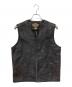 HARLEY-DAVIDSON（ハーレーダビッドソン）の古着「レザーメッシュベスト」｜ブラック