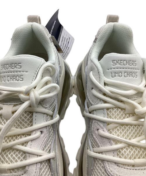 SKECHERS（スケッチャーズ）SKECHERS (スケッチャーズ) UNO CHAOS（ウノ カオス）スニーカー ホワイト サイズ:24.5cmの古着・服飾アイテム