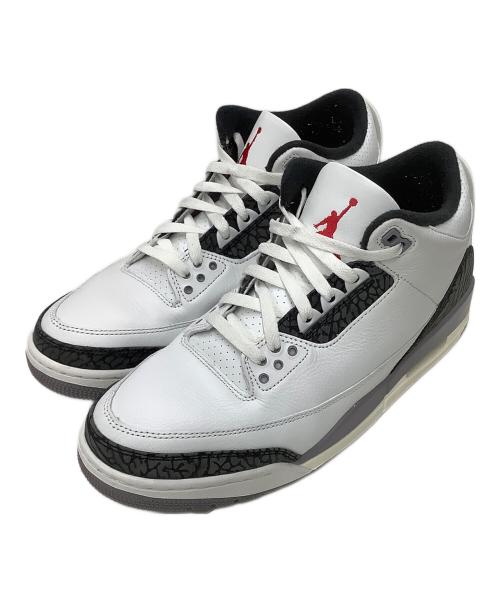 NIKE（ナイキ）NIKE (ナイキ) Air Jordan 3 Retro(エアジョーダン3 レトロ) ホワイト×ブラック サイズ:28.5の古着・服飾アイテム