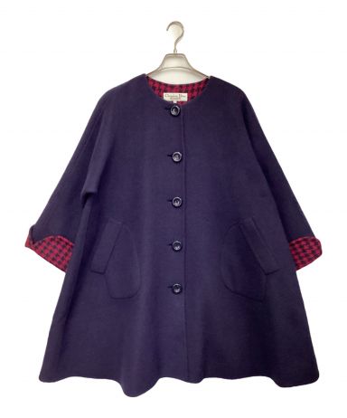 クリスチャンディオール　コートセット　ブラウス　ストライプ　ノーカラー Christian Dior - クリスチャンディオール コートセット ブラウス