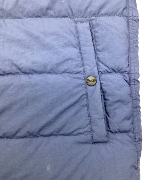 HERNO（ヘルノ）HERNO (ヘルノ) 7DENIR Packable Hooded Reversible Down Jacket（7デニール パッカブル フード付 リバーシブル ダウンジャケット） ネイビー サイズ:46の古着・服飾アイテム