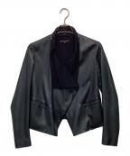 theoryセオリー）の古着「レザージャケット」｜ブラック