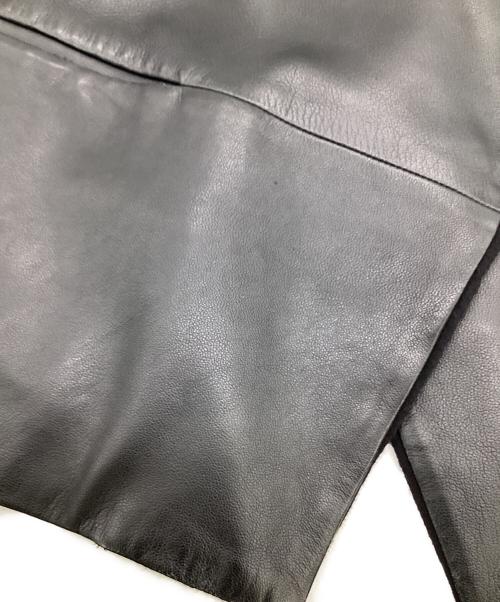 theory（セオリー）theory (セオリー) レザージャケット ブラック サイズ:2の古着・服飾アイテム