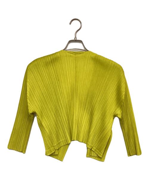 PLEATS PLEASE（プリーツプリーズ）PLEATS PLEASE (プリーツプリーズ) カーディガン グリーン サイズ:3の古着・服飾アイテム