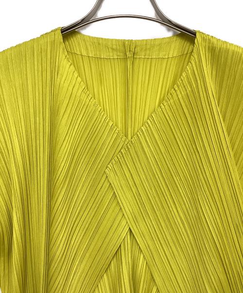 PLEATS PLEASE（プリーツプリーズ）PLEATS PLEASE (プリーツプリーズ) カーディガン グリーン サイズ:3の古着・服飾アイテム