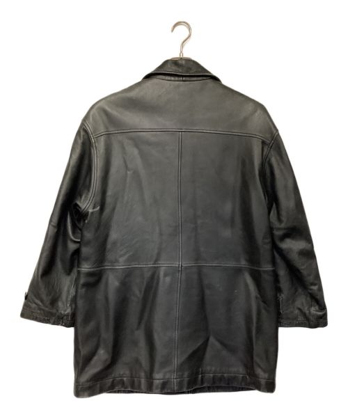 Paul Smith London（ポールスミスロンドン）Paul Smith London (ポールスミスロンドン) レザー カーコート ブラック サイズ:Mの古着・服飾アイテム