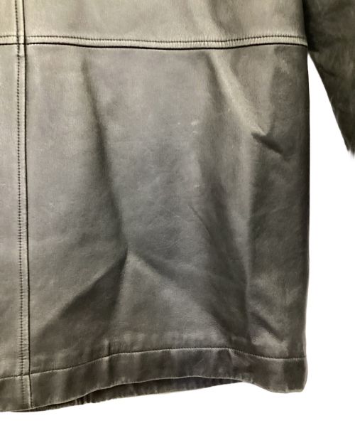 Paul Smith London（ポールスミスロンドン）Paul Smith London (ポールスミスロンドン) レザー カーコート ブラック サイズ:Mの古着・服飾アイテム