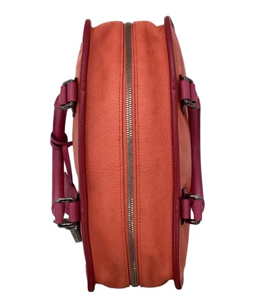 LOEWE（ロエベ）LOEWE (ロエベ) アマソナ 28 バイカラー ハンドバッグ レッド×ピンクの古着・服飾アイテム