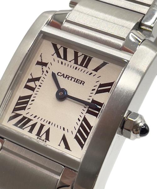 Cartier（カルティエ）Cartier (カルティエ) タンクフランセーズSM Ref.W51008Q3 アイボリー文字盤 サイズ:20ｍｍの古着・服飾アイテム