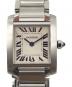 Cartier（カルティエ）の古着「タンクフランセーズSM Ref.W51008Q3」｜アイボリー文字盤