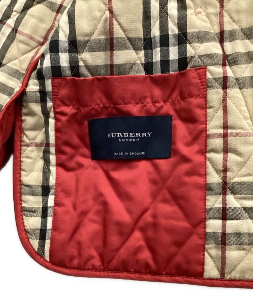 BURBERRY LONDON（バーバリーロンドン）BURBERRY LONDON (バーバリーロンドン) キルティングコート レッド サイズ:L REGの古着・服飾アイテム