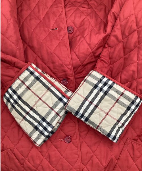 BURBERRY LONDON（バーバリーロンドン）BURBERRY LONDON (バーバリーロンドン) キルティングコート レッド サイズ:L REGの古着・服飾アイテム
