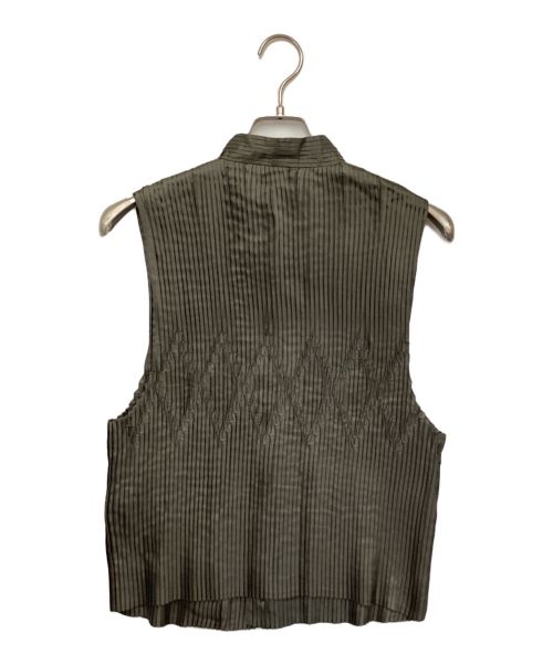 ISSEY MIYAKE MEN（イッセイミヤケメン）ISSEY MIYAKE MEN (イッセイミヤケメン) ベスト グリーン サイズ:Mの古着・服飾アイテム
