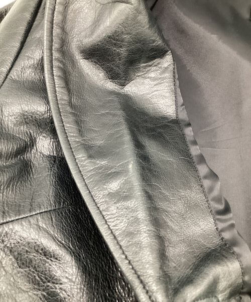 GAP（ギャップ）GAP (ギャップ) レザージャケット ブラック サイズ:Mの古着・服飾アイテム