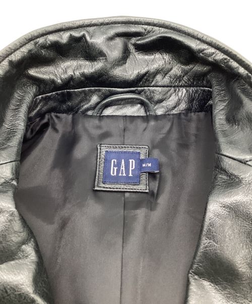 GAP（ギャップ）GAP (ギャップ) レザージャケット ブラック サイズ:Mの古着・服飾アイテム