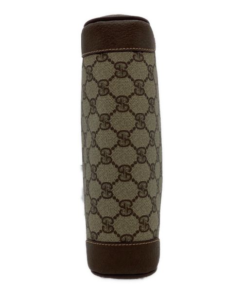 GUCCI（グッチ）GUCCI (グッチ) GGスプリーム クラッチバッグ ブラウン×ベージュの古着・服飾アイテム