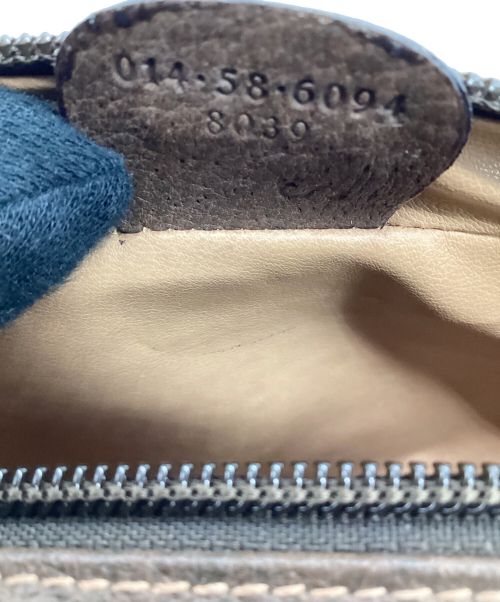 GUCCI（グッチ）GUCCI (グッチ) GGスプリーム クラッチバッグ ブラウン×ベージュの古着・服飾アイテム