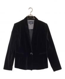 ARMANI JEANS（アルマーニジーンズ）の古着「ベロアジャケット」｜ブラック