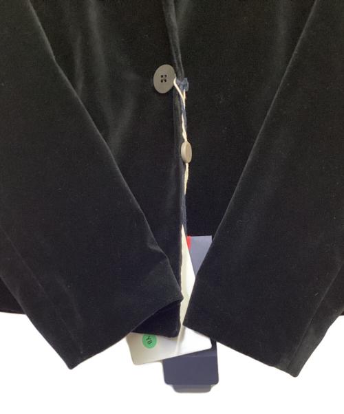 ARMANI JEANS（アルマーニジーンズ）ARMANI JEANS (アルマーニジーンズ) ベロアジャケット ブラック サイズ:48の古着・服飾アイテム