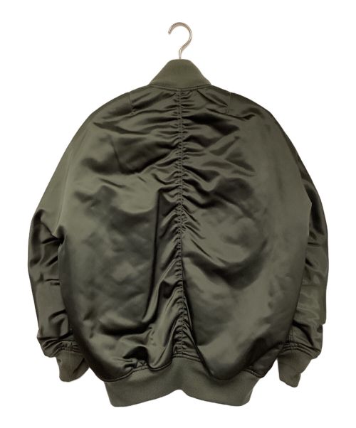 BALENCIAGA（バレンシアガ）BALENCIAGA (バレンシアガ) MA-1 Reversible Bomber Jacke（リバーシブル ボンバー ジャケット） グリーン サイズ:36の古着・服飾アイテム
