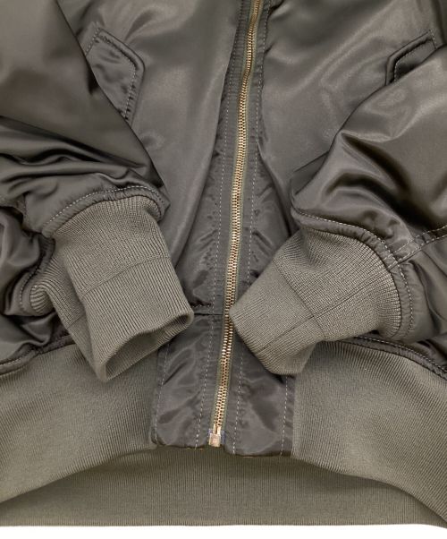 BALENCIAGA（バレンシアガ）BALENCIAGA (バレンシアガ) MA-1 Reversible Bomber Jacke（リバーシブル ボンバー ジャケット） グリーン サイズ:36の古着・服飾アイテム
