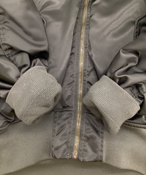 BALENCIAGA（バレンシアガ）BALENCIAGA (バレンシアガ) MA-1 Reversible Bomber Jacke（リバーシブル ボンバー ジャケット） グリーン サイズ:36の古着・服飾アイテム