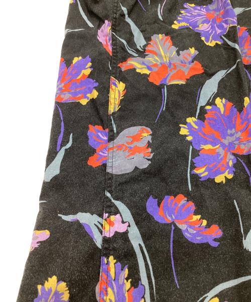 PS Paul Smith（ＰＳポールスミス）PS Paul Smith (ＰＳポールスミス) ランダムフローラル オープンカラーシャツ ブラック サイズ:Mの古着・服飾アイテム