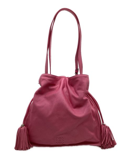 LOEWE（ロエベ）LOEWE (ロエベ) フラメンコ30　ショルダーバッグ ピンクの古着・服飾アイテム